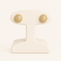 14K Gold Rounded Pavé Diamond Earrings