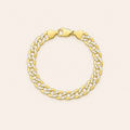 10K Yellow Gold Hammered Bracelet (Men’s)