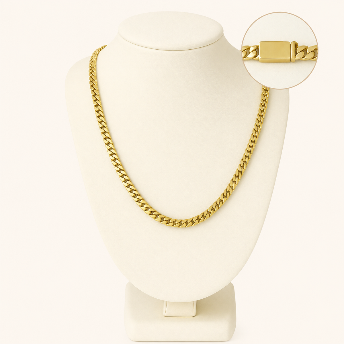 10K Yellow Gold Solid Chain