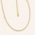 14K Gold Cubic Zirconia Chain for Men/Women