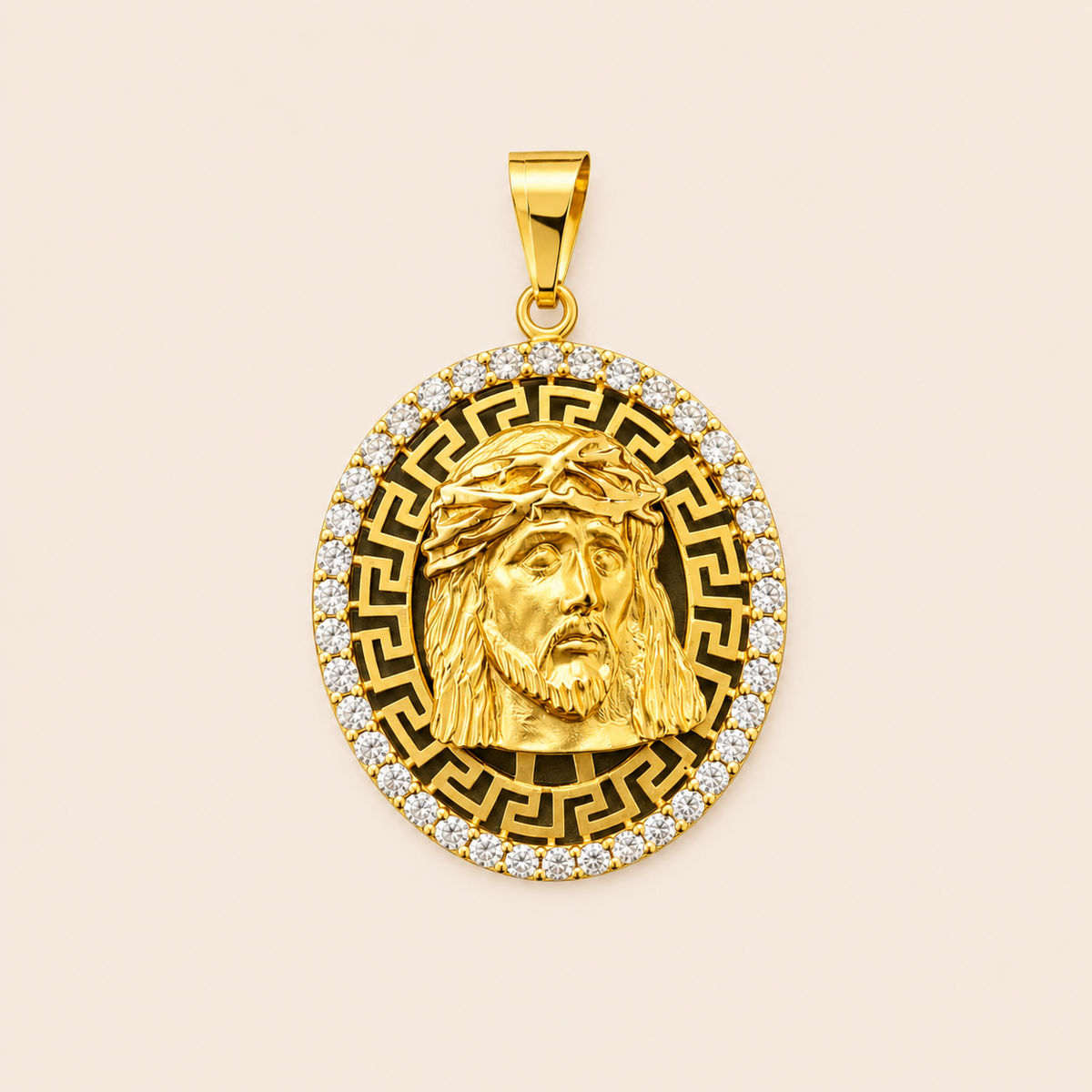 14K Yellow Gold Jesus Christ Charm