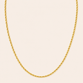18K Yellow Gold Rope Chain