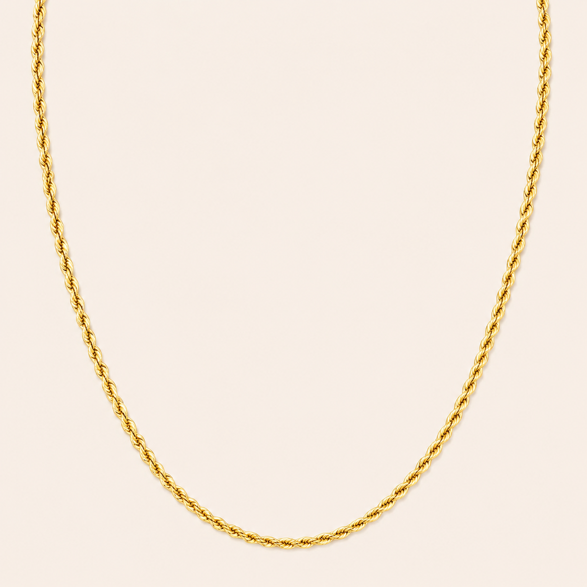 18K Yellow Gold Rope Chain