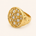 Rosetta-Style 14K Gold Ring